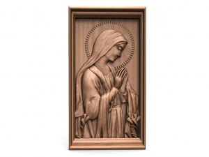 the virgin mary cnc 3D Print Model