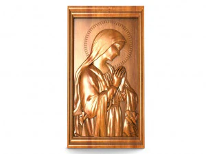the virgin mary cnc 3D Print Model