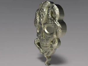 snake skull pendant 1 3D Print Model