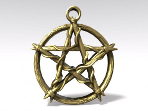 pentagram knot pendant 3Dプリントモデル