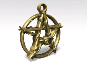 pentagram knot pendant 3D Print Model
