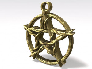 pentagram knot pendant 3D 打印模型