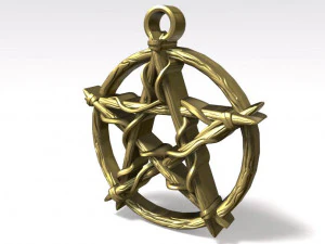 pentagram knot pendant 3D Print Model