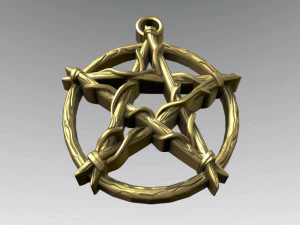 pentagram knot pendant 3D Print Model