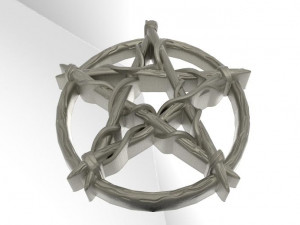 pentagram knot pendant 3D 打印模型