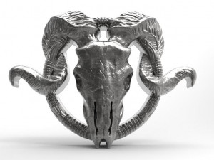ram skull pendant 3D Print Model