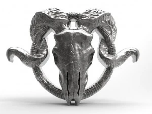 ram skull pendant 3D Print Model
