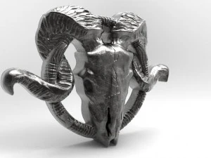 ram skull pendant 3D Print Model