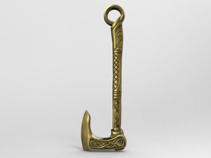 viking axe pendant 3D Print Model