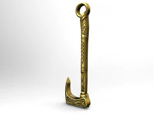 viking axe pendant 3D Print Model