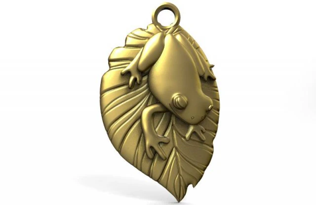 frog pendant 2 3D Print Model .c4d .max .obj .3ds .fbx .stl .blend