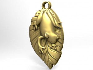 frog pendant 2 3D Print Model