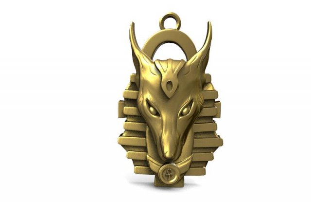 anubis pendant 2 3D Print Model .c4d .max .obj .3ds .fbx .stl .blend