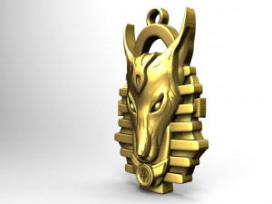 anubis pendant 2 3D Print Model