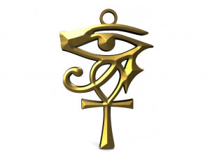 ankh horus pendant 3D प्रिंट मॉडल