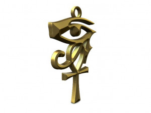ankh horus pendant Modelo de Impressão 3D