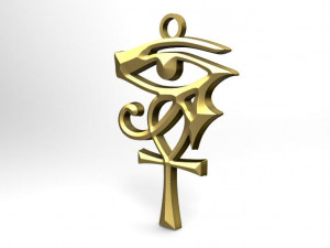 ankh horus pendant Modelo de Impressão 3D