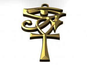 ankh horus pendant Modelo de Impressão 3D