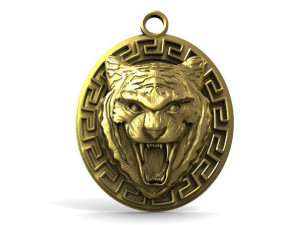tiger pendant 3D 프린트 모델