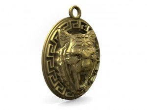 tiger pendant 3D Print Model