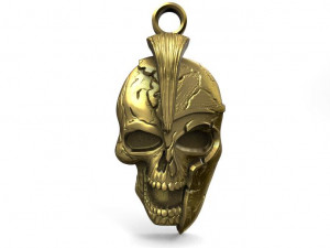 spartan skull pendant 3Dプリントモデル