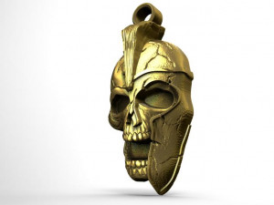 spartan skull pendant 3D Print Model