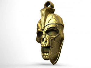 spartan skull pendant 3D Print Model