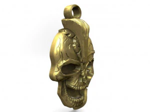spartan skull pendant 3D Print Model
