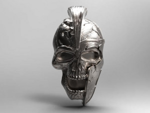 spartan skull pendant 3D Print Model