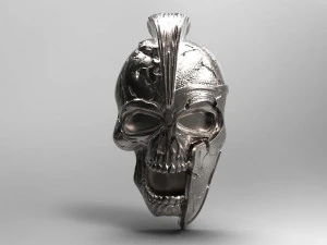 spartan skull pendant 3D Print Model