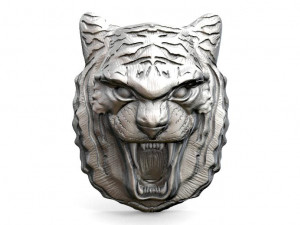 tiger head pendant 3D 打印模型