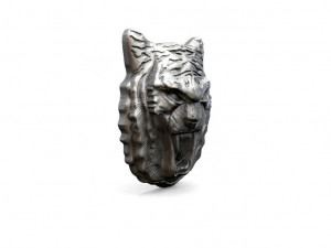 tiger head pendant 3D 打印模型