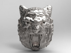 tiger head pendant 3D 打印模型
