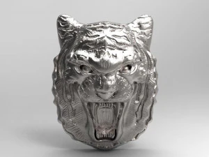 tiger head pendant 3D Print Model