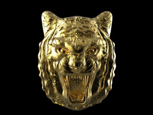 tiger head pendant 3D 打印模型
