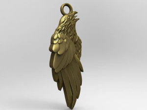 crow pendant 3D Print Model