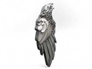 crow pendant Modèles 3D en vedette