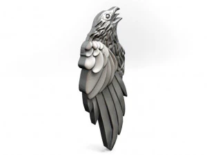 crow pendant 3D Print Model