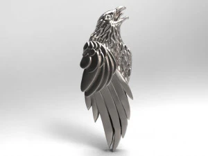 crow pendant 3D Print Model