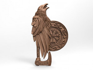 viking crow cnc Modelo de Impressão 3D