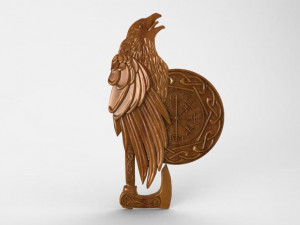 viking crow cnc 3D Baskı Modeli