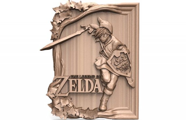 zelda link cnc 4 Modelo de impresión 3D .c4d .max .obj .3ds .fbx .stl .blend 