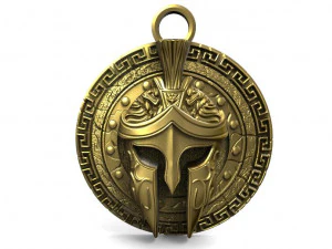 spartan pendant 8 3D Print Model