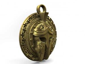 spartan pendant 8 3D Print Model