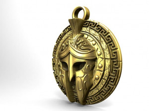 spartan pendant 8 3Dプリントモデル