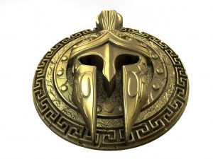 spartan pendant 8 3Dプリントモデル