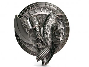 viking crow pendant 2 3D Print Model