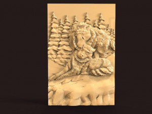 wolf cnc 3Dプリントモデル