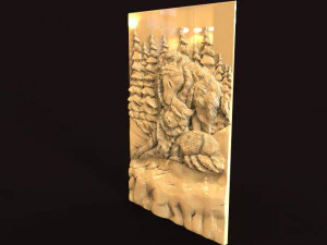 вовк cnc 3D Принт Модель