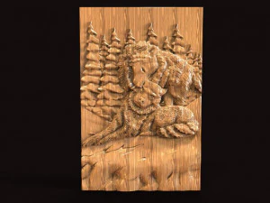 вовк cnc 3D Принт Модель